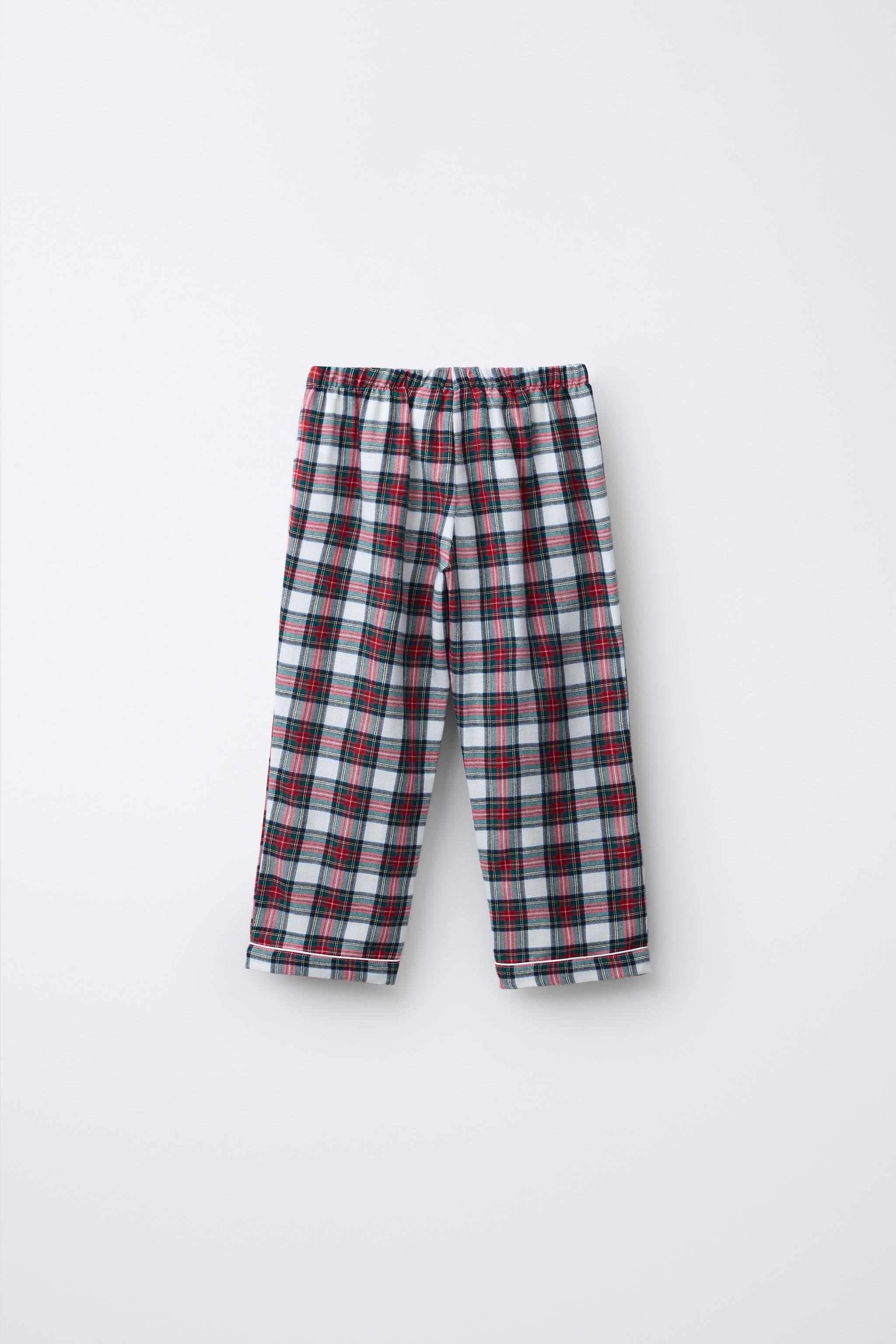 3-6 YEARS / FLANNEL PLAID PAJAMAS